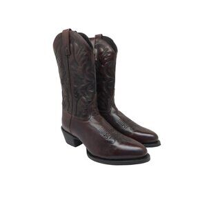 Laredo Men's 10" Birchwood Round Toe Western Boots 68458 Black-Cherry Size 9D